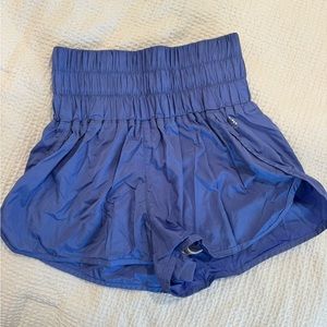 FREE PEOPLE MOVEMENT WAY HOME SHORTS BLUE/PURPLE M